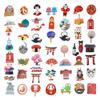 100 Pack Japan Japanese Stickers, Japan Japanese Party Favors, Birthday Decorations view 3