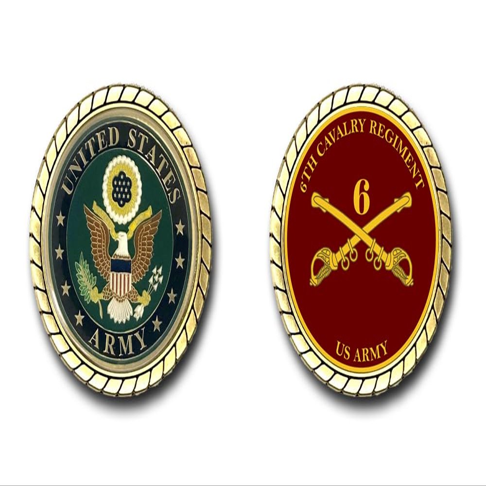 Military Productions US Army 6th Cavalry Regiment Challenge Coin