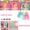 Doll House, Dream Dollhouse for Girls Pretend-Play DIY Dollhouse Kit - 4-Story 11 Rooms Playhouse with 4 Dolls Toy Figures, Furniture and Accessories Set Gift Toy for Kids Ages 3 4 5 6 7 8+ view 2