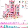 Doll House, Dream Dollhouse for Girls Pretend-Play DIY Dollhouse Kit - 4-Story 11 Rooms Playhouse with 4 Dolls Toy Figures, Furniture and Accessories Set Gift Toy for Kids Ages 3 4 5 6 7 8+ view 4