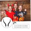 Alasum 1pair Evil Horn Hair Hoop Creative Costume Accessory for Halloween Carnival Festivals Unique Headband for Parties Celebrations view 2