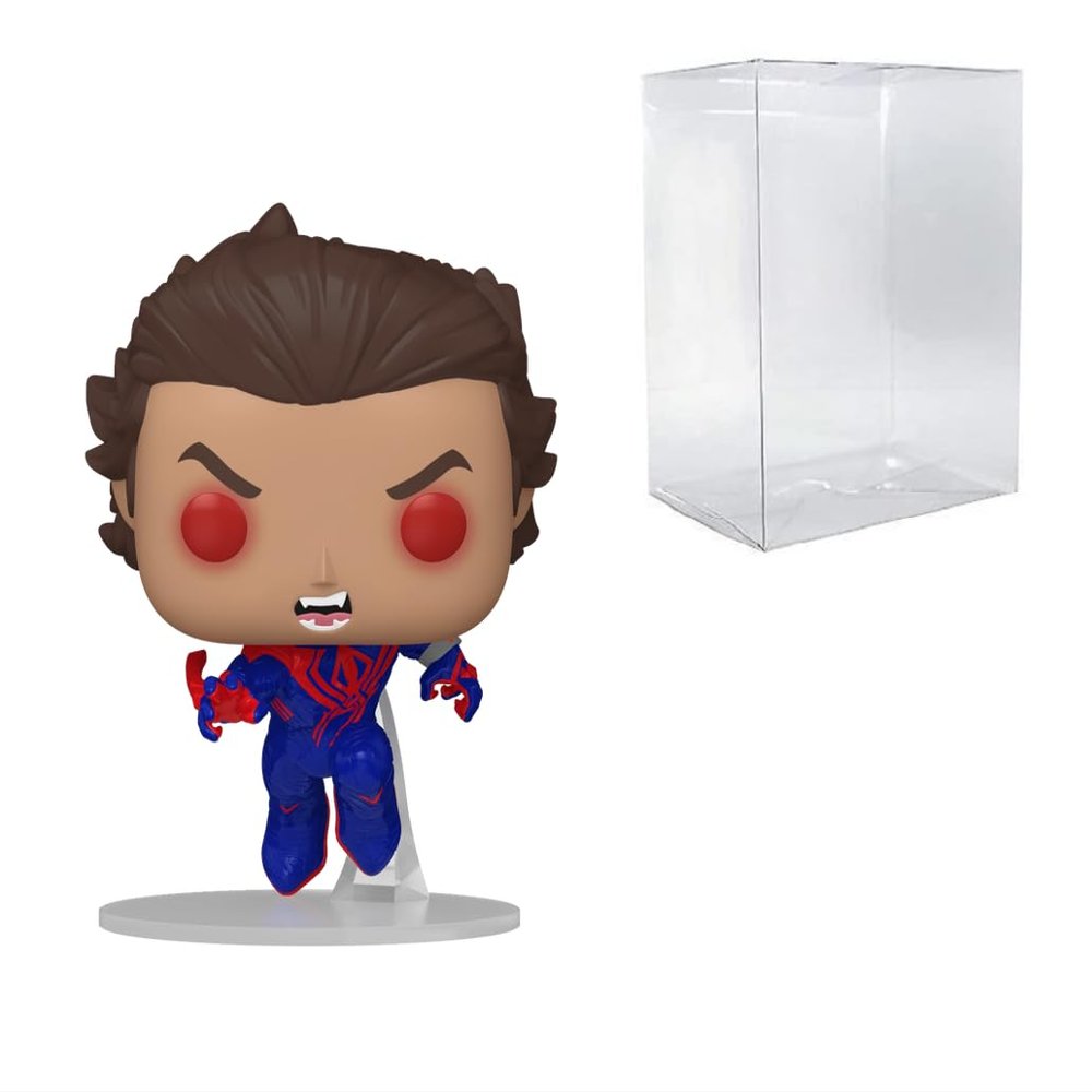 POP! Spider-Man: Across The Spider-Verse - Spider-Man 2099 (Unmasked) #1409 Bundled with Compatible Box Protector Case
