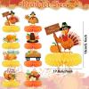 10pcs Thanksgiving Table Decorations Thanksgiving Honeycomb Centerpiece Party Decoration Thanksgiving Banner Set Fall Table Decor Turkey Pumpkin Truck for Autumn Theme Thanksgiving Party view 3