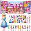 Magnetic Dress Up Dolls for Girls - Princess Magnet Paper Dolls Book with 3D City Buildings - Travel Car Trip Quiet Book Game Toys Easter Birthday Gifts for Kids Toddlers Ages 3 4 5 6 7(Style A) view 1