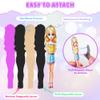 Magnetic Dress Up Dolls for Girls - Princess Magnet Paper Dolls Book with 3D City Buildings - Travel Car Trip Quiet Book Game Toys Easter Birthday Gifts for Kids Toddlers Ages 3 4 5 6 7(Style A) view 2
