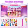 Magnetic Dress Up Dolls for Girls - Princess Magnet Paper Dolls Book with 3D City Buildings - Travel Car Trip Quiet Book Game Toys Easter Birthday Gifts for Kids Toddlers Ages 3 4 5 6 7(Style A) view 3