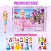 Magnetic Dress Up Dolls for Girls - Princess Magnet Paper Dolls Book with 3D City Buildings - Travel Car Trip Quiet Book Game Toys Easter Birthday Gifts for Kids Toddlers Ages 3 4 5 6 7(Style A) view 4