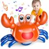 Beby Buty Crawling Crab Baby Toy, Infant Tummy Time Walking Dancing Moving Crab Toys for Babies, Toddler Birthday Gifts view 1