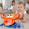 Beby Buty Crawling Crab Baby Toy, Infant Tummy Time Walking Dancing Moving Crab Toys for Babies, Toddler Birthday Gifts view 2