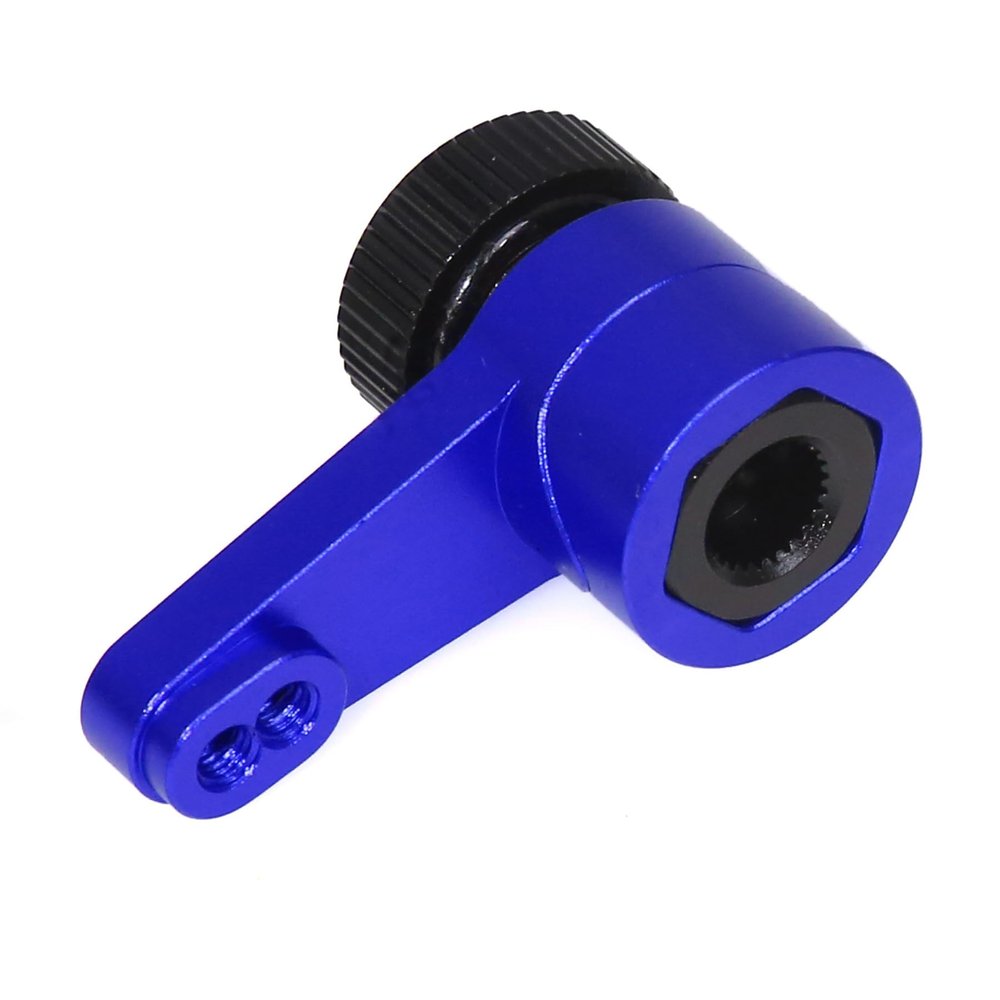 Aluminum 25T Unloading Servo Horn Servo Arm for Axial 1/10 RBX10 SCX10 90046 Capra 1.9 UTB LOSI 1/8 LMT Solid AXLE 4WD Monster Truck LOS04022 RC Car, Blue