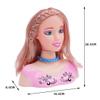 Makeup and Hair Styling Doll Head Toy Kit - 39Pieces Kids Pretend Play Set with Hair Dryer Washable Cosmetics Style Accessories, Makeup Practice Birthday Gifts for Girls view 2