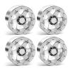 2.6 Beadlock Wheel Rims 4pcs for Scale RC Off Road Race, Use for OD 135mm Tires, Stamped Steel Wheel with 17mm/12mm Hexes Compatible with MJX H8H MK07 KM4 4082/83 1/7 1/8 1/10 Off Road Crawler Car view 1