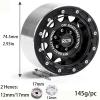 2.6 Tires All Terrain Soft Rubber Crawler Car Tire & Rim for Off Road Race, OD 135mm Rubber Tire & Metal Rims with 17mm/12mm Hexes for MJX H8H MK07 KM4 Traxxas TRX-4 TRX-6 Axial 1/7 1/8 1/10 Crawler view 4