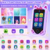 Kids Smart Phone for Girls Gifts - Toddler Christmas Birthday Gift for Age 3 4 5 6 Year Old, Kids Cell Phone Toy with Touchscreen, Dual Cameras, Learning, Kid Mp3 Player, Games with 32 GB Card view 2