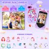 Kids Smart Phone for Girls Gifts - Toddler Christmas Birthday Gift for Age 3 4 5 6 Year Old, Kids Cell Phone Toy with Touchscreen, Dual Cameras, Learning, Kid Mp3 Player, Games with 32 GB Card view 4