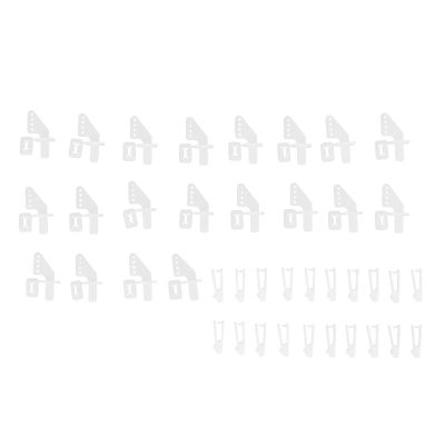 Control Horns and Clevis Kit, 20 Sets KT Rudder an L Horns,4 Hole Control Horns Clevis Kit for RC Airplane Foam Fixed Wing Aircraft