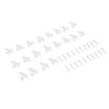 Control Horns and Clevis Kit, 20 Sets KT Rudder an L Horns,4 Hole Control Horns Clevis Kit for RC Airplane Foam Fixed Wing Aircraft view 3