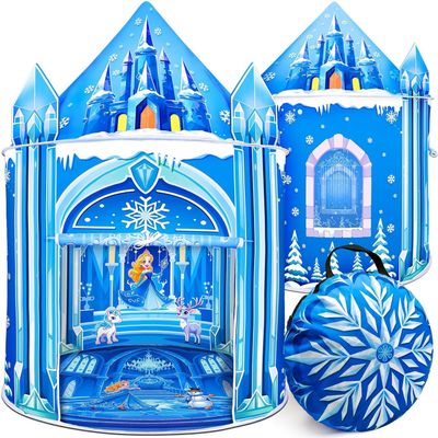 Mnagant Princess Play Tent,Kids Toys for Girls,Ice Castle Kids Tent Indoor and Outdoor, Large Imaginative Playhouse 51" X 40" with Carrying Bag for 3-12 Years Old Girls Gift