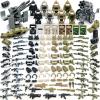 350+ PCS Military Weapon Pack Accessories for Swat Team Building Block Toy Military Weapon Set Include Camouflage Guns for Army Equipment Gear Sets Compatible with Mini Figure of Major Brand view 1