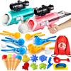 JJRAP 28 Pack Snow Toys-Snowball Maker Toy for Kids Winter Outdoor Toys with Snowball Launcher, Duck Snowball Maker, Animal Sand Molds for Toddlers Kids Boys Christmas Girls view 1