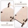 LIOOBO 12pcs Unfinished Wooden Sled Model Decoration for Home Decor DIY Craft Mini Sleigh Centerpiece for Christmas Table and Festive Projects view 4