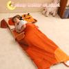 Wizland Kid Cute Dog Sleeping Bag for Girls Boys Daycare 61.8"28.3" Multi-Functional Sleeping Bag Flannel School Mat Thick Nap Roll Super Soft, Warm,Cozy view 2