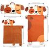 Wizland Kid Cute Dog Sleeping Bag for Girls Boys Daycare 61.8"28.3" Multi-Functional Sleeping Bag Flannel School Mat Thick Nap Roll Super Soft, Warm,Cozy view 4