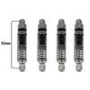 Pothyes 53mm 59mm 66mm 78mm Aluminum Long Threaded Shocks Absorbers Oil Damper for 1/18 RC Crawler TRX4M TRX-4M KUpgrade Parts (53mm-gray) view 2