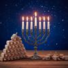 Blueweenly 24 Pcs Hanukkah Wooden Dreidels with 12 Colorful Markers, 3.5inch Blank Wooden Dreidels Hanukkah Unfinished Chanukah Dreidels for Hanukkah Party DIY Projects Crafts Family Fun Supplies view 2