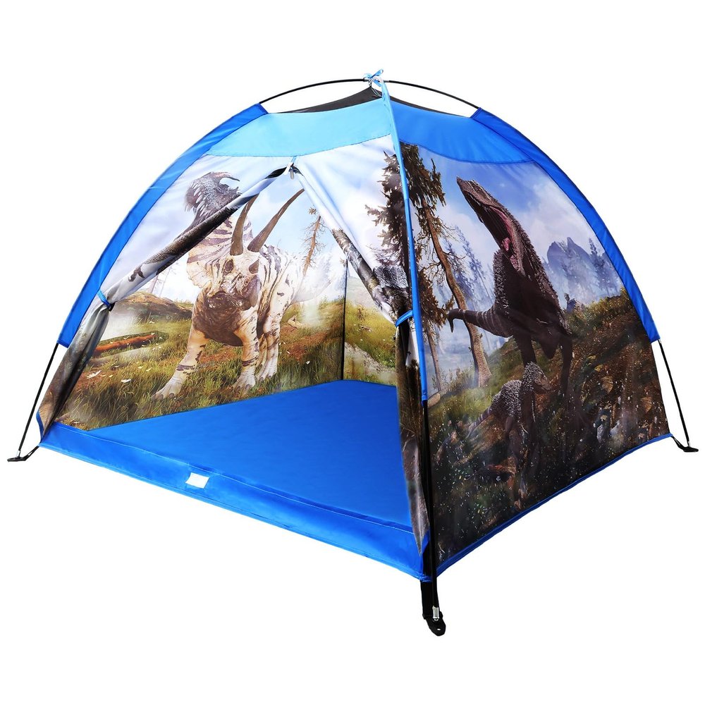 Dinosaur Kids Play Tent 48 * 48 * 43 inch Realistic Toddler Kids Tent as Dinosaur Toys Perfect for Boys Girls Ages 3 4 5 Indoor Outdoor Adventures as Gift Playhouse for Holidays Present