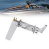 EIMSOAH Aluminium Boat Rudder RC Dual Pickup,Water 110mm RC Boat Water Rudder Absorbing Steering with 4mm Support Shaft Tail for Cat RC Jet Boat (Silver) view 1