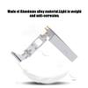 EIMSOAH Aluminium Boat Rudder RC Dual Pickup,Water 110mm RC Boat Water Rudder Absorbing Steering with 4mm Support Shaft Tail for Cat RC Jet Boat (Silver) view 4