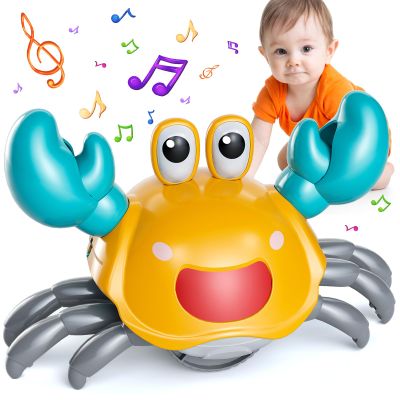 Beby Buty Crawling Crab Baby Toy, Infant Tummy Time Walking Dancing Moving Crab Toys for Babies Girl Boys, Crawling Crab Baby Toy Toddler Birthday Gifts