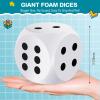Shappy 3 Inches Foam Dice Fun Filled Large Educational Toy Kawaii Giant Decorative Eva Foam Jumbo Dice Big Square Building Blocks for Board Game Nights Learning Sessions(White,1 Pc) view 2