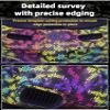 Pidynx Protective Sticker for DJI Avata Goggles, Stylish Camouflage Pattern of Glasses Sticker, PVC Material (Watercolor Burst) view 2