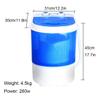 31x30x45cm Portable Washing Machine 2 In 1 Apartment Washers 4.5L Capacity Single Tub Laundry Washer For RV Apartments Dorms Camping Travel view 2