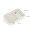 Baby Diaper Organizer - 2 Pack Waterproof Pouches, Mesh Bag, Reusable, Washable or Cloth Diapers (White) view 3