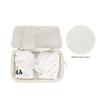 Baby Diaper Organizer - 2 Pack Waterproof Pouches, Mesh Bag, Reusable, Washable or Cloth Diapers (White) view 4