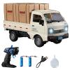 Hylukon 1:16 Scale RC Crawler Kei Truck, RC Transport Pickup Truck with Light Spray - 2.4Ghz Remote Control Car Toys for Teen & Adults - Rear Compartment Transport Goods view 1