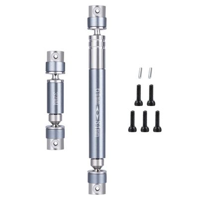 1/24th RC Steel Driveshaft CVD 32+64mm Transmission Shaft for Axial SCX24 Deadbolt AXI90081 AXI00004 4WD Crawler Car (Grey)