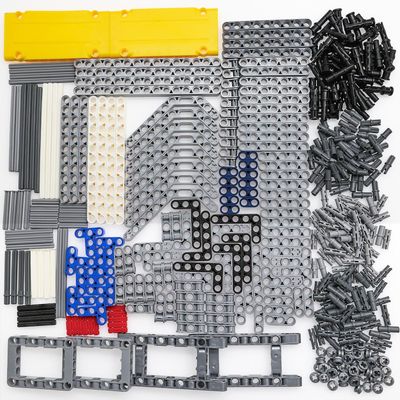 AUSEM 420PCS Technic-Pieces-Parts Beams-Pins-Set Compatible with Major Brand Technic Cars Motor Axles-Liftarms-Panel Connector-Frame-Plate MOC Building Block DIY Accessories(Random Color)