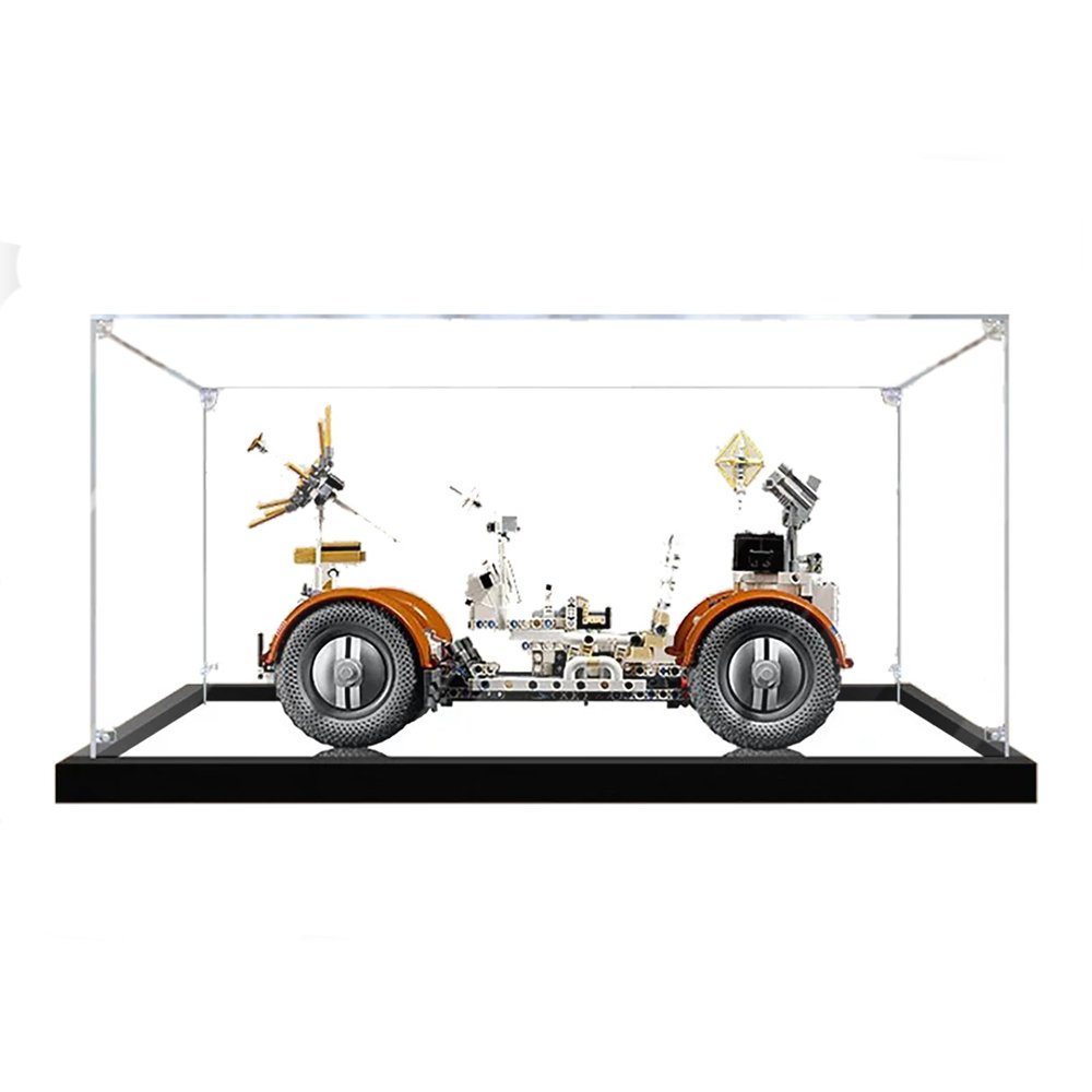 Acrylic Display Case for Le-go 42182 Lunar Roving Vehicle Model - Sturdy Protection for Your Collectible (Model Not Included) (mirror 2mm)