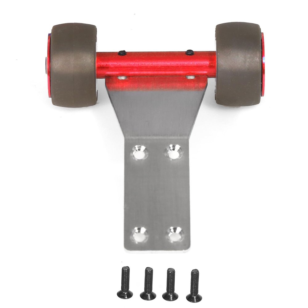 ZLiT RC Car Head Up Wheel for ARRMA 1/18 Granite Grom RC for ARRMA 1/18 Typhon Grom RC Car Wheelie Bar Kit (Red)