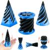 3 Packs Impossible Cone,Spiral Cone Fidget Toy Impossible Pyramid Passthrough Toy,3D Printed Spiral Cone Fidget Toy,Mini Vortex Thread Illusion Desktop Deco Souvenir Gift for Anxiety Relaxing view 1
