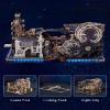 3D Puzzles for Adults - Marble Runs Building Set, Wooden Model Kits, Marble Spaceport+Marble Night City+Link Pack view 2