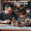 3D Puzzles for Adults - Marble Runs Building Set, Wooden Model Kits, Marble Spaceport+Marble Night City+Link Pack view 3