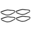 VICASKY 4pcs Rubber Tank Tracks for Robot Projects Easy Installation Replacement for Toy Track Vehicles and Crawler view 1