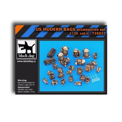Black Dog T35037 1/35 US Modern Bags Accessories Set