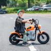 36V Freddo e-Chopper for Teens - 25KM/H Speed, Ergonomic Design, Rear Disc Brakes, Rubber Air Wheels, Manual Bell, Brushless Hub Motor, Key Ignition Start (Orange) view 3