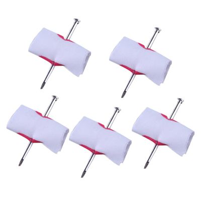 5Pcs Novelty Bloody Nail Through Finger Prank Trick Joke Props April Fool Halloween Party Spoof Toy.